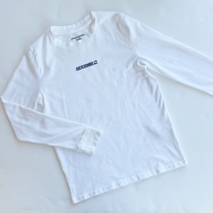 Abercrombie Kids White Long Sleeve T-shirt